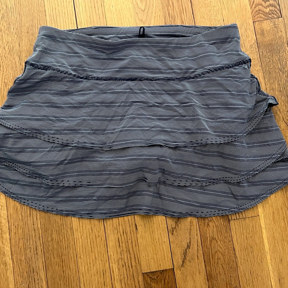 Striped navy and white Skort